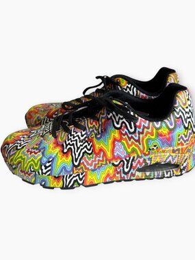 Skechers x Jen Stark Women's Uno - Infinite Drip Multicolor Sneakers Sz 8.5